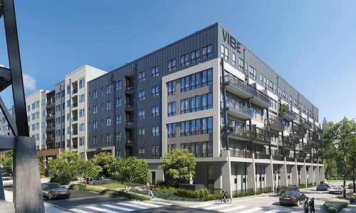 rendering of Vibe at Echo Street West exterior